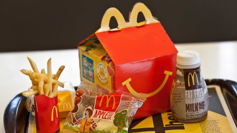 McDonald's has come under pressure to make Happy Meals healthier. 