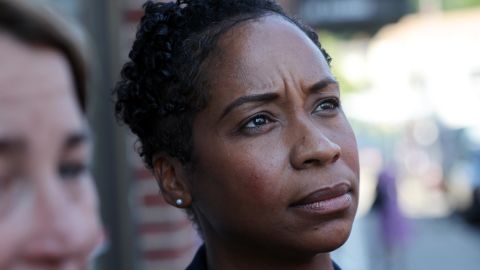 Andrea Campbell is the Democratic nominee for Massachusetts attorney general. 