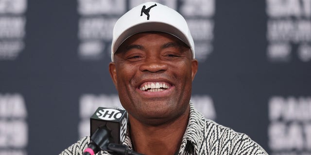 Anderson SIlva speaks during a press conference at Gila River Arena Sept 13, 2022 in Glendale, Ariz.