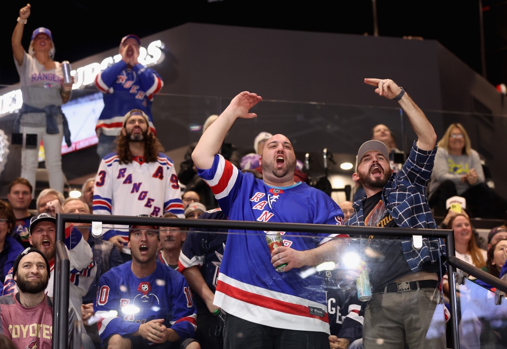 Rangers fans were loud inside Mullet Arena.