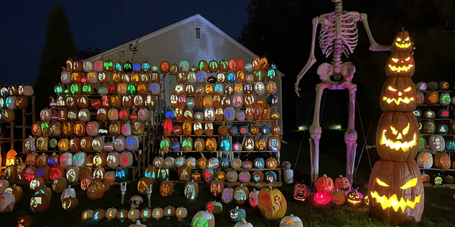 Perry says music and film serve as inspiration for many of his pumpkins' designs.