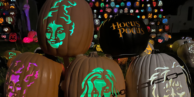 Perry told Fox News Digital that each pumpkin takes about two hours to complete.