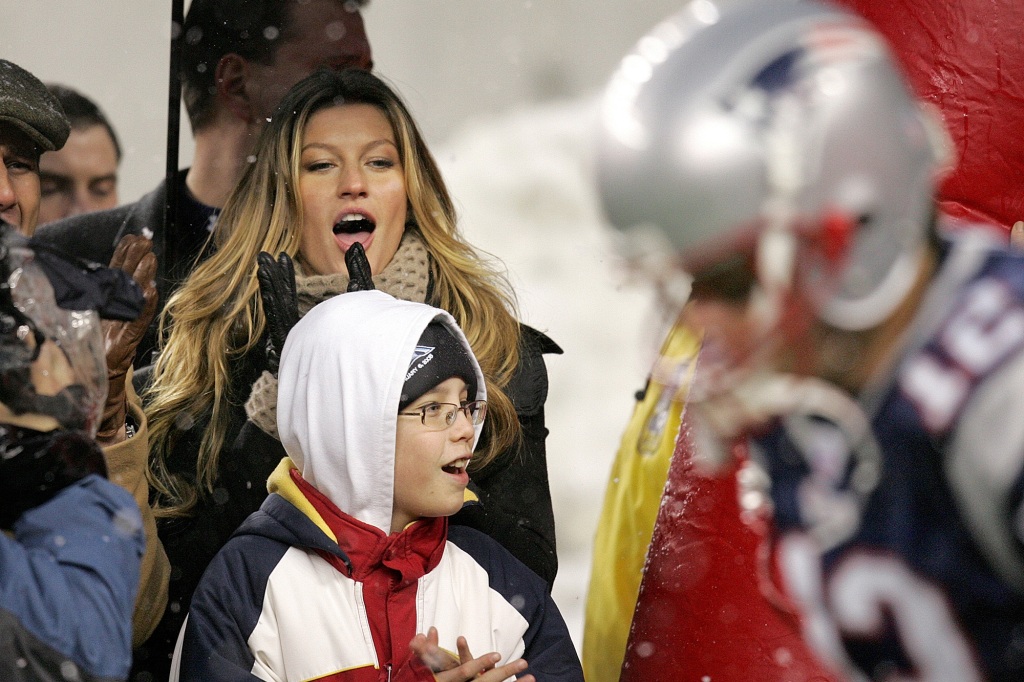 Gisele often cheered on Brady through thick and thin.