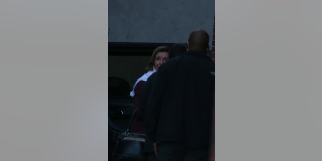 Speaker Pelosi visits her husband Paul at the Zuckerberg San Francisco General Hospital, where her husband is being treated. She was not home during the attack, a spokesperson for her office said. 