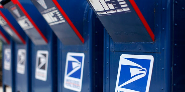 The U.S. Postal Service's blue collection boxes are open to the public. USPS customers drop mail and packages into the boxes for delivery by authorized USPS personnel.