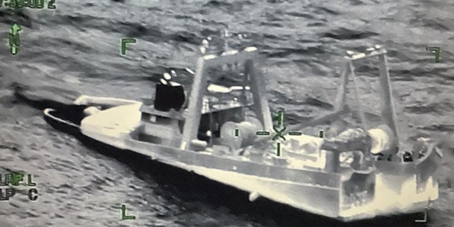 The Coast Guard and Good Samaritans rescued 13 people from the 115-foot fishing vessel, Tremont, Oct. 28, 2022 after the fishing vessel and a container vessel reportedly collided 63 miles southeast of Chincoteague, Virginia. 