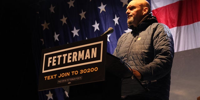 John Fetterman speaks to supporters in Pittsburgh a day after his debate with Dr. Mehmet Oz.
