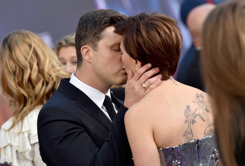 Scarlett Johansson and Colin Jost Relationship Timeline Avengers Infinity War Kiss